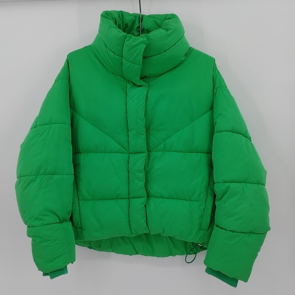 topshop cropped puffer jacket